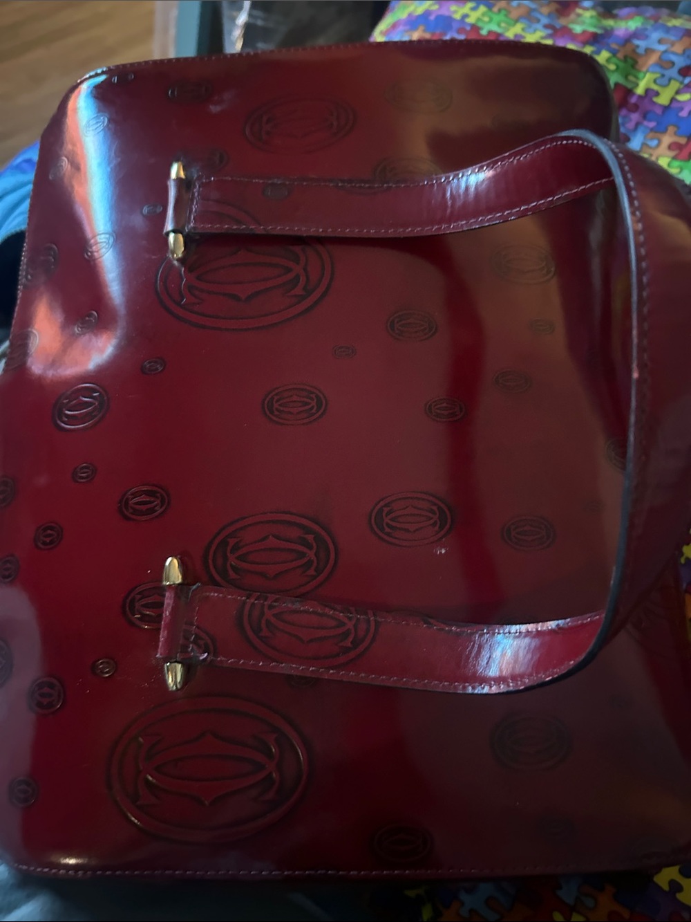 Cartier vintage Red Women's Tote Bag - Picture 8 of 16